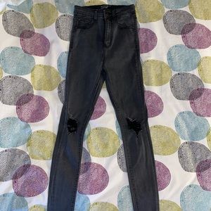 PLT Black high waisted skinny jeans